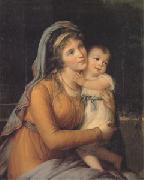Countess A S Stroganova and Her Son (san 05)